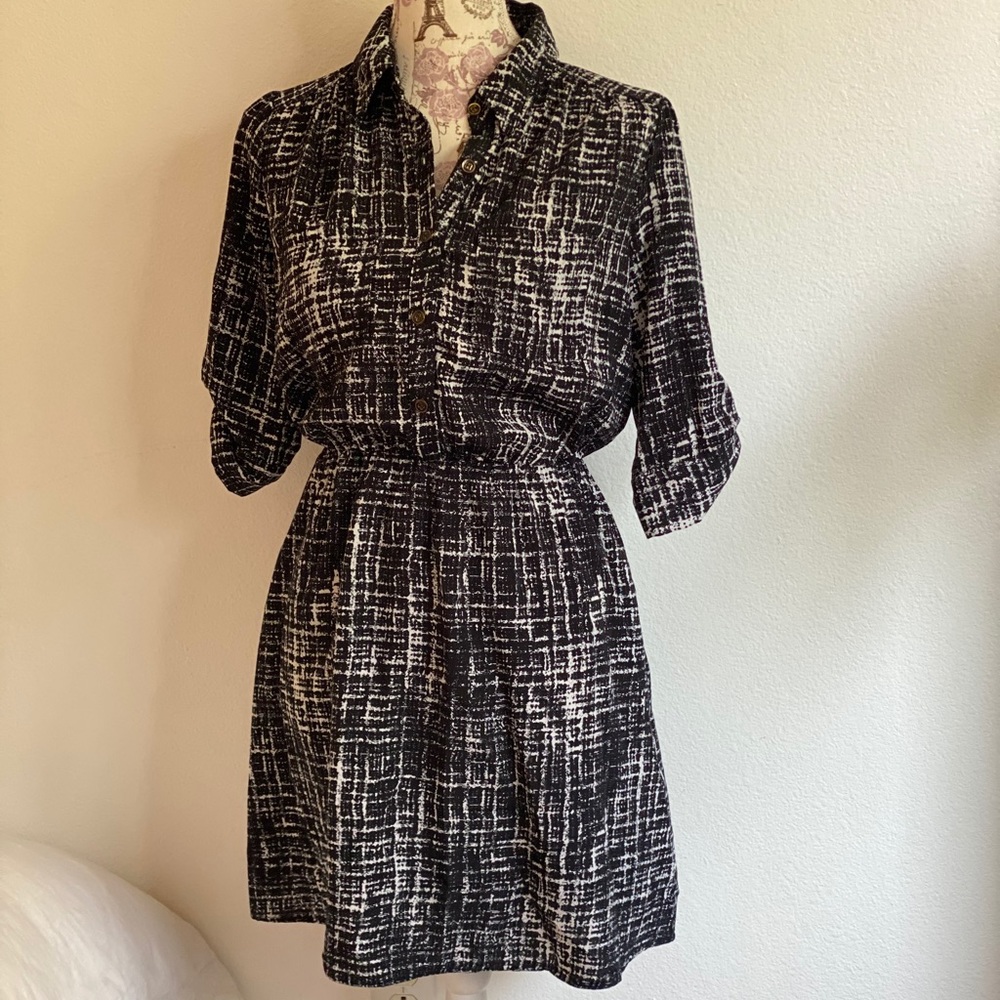 Black and white dress